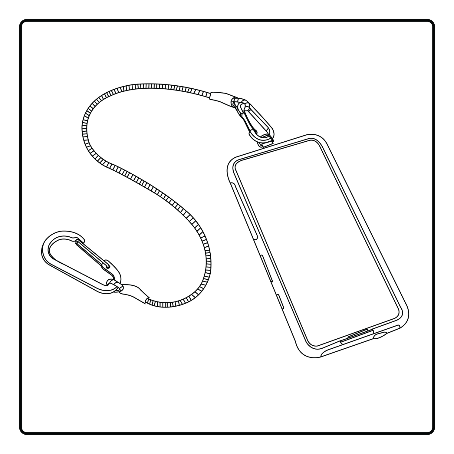 Tech-Tether Phone Leash Usage Instructions