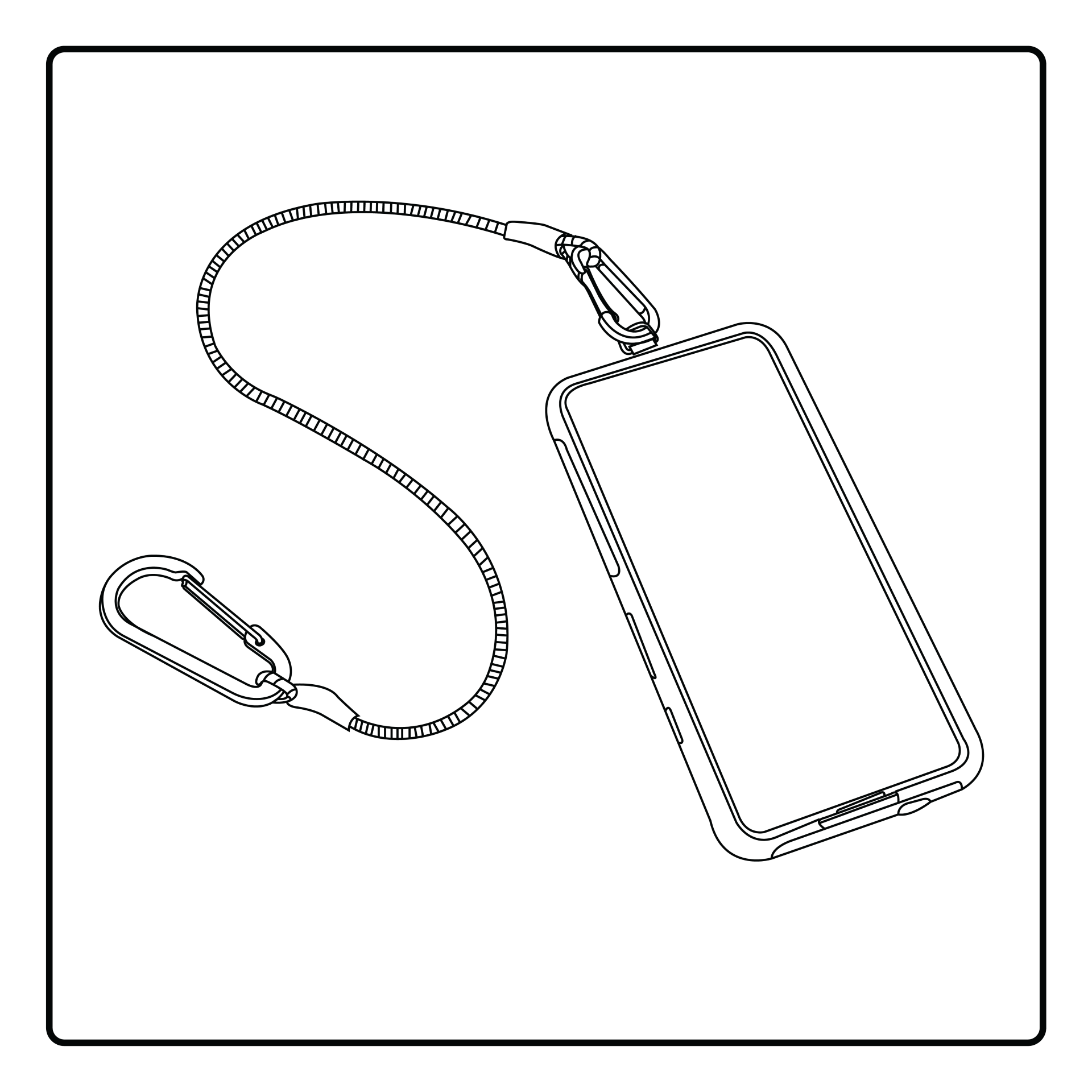 Tech-Tether Phone Leash Usage Instructions
